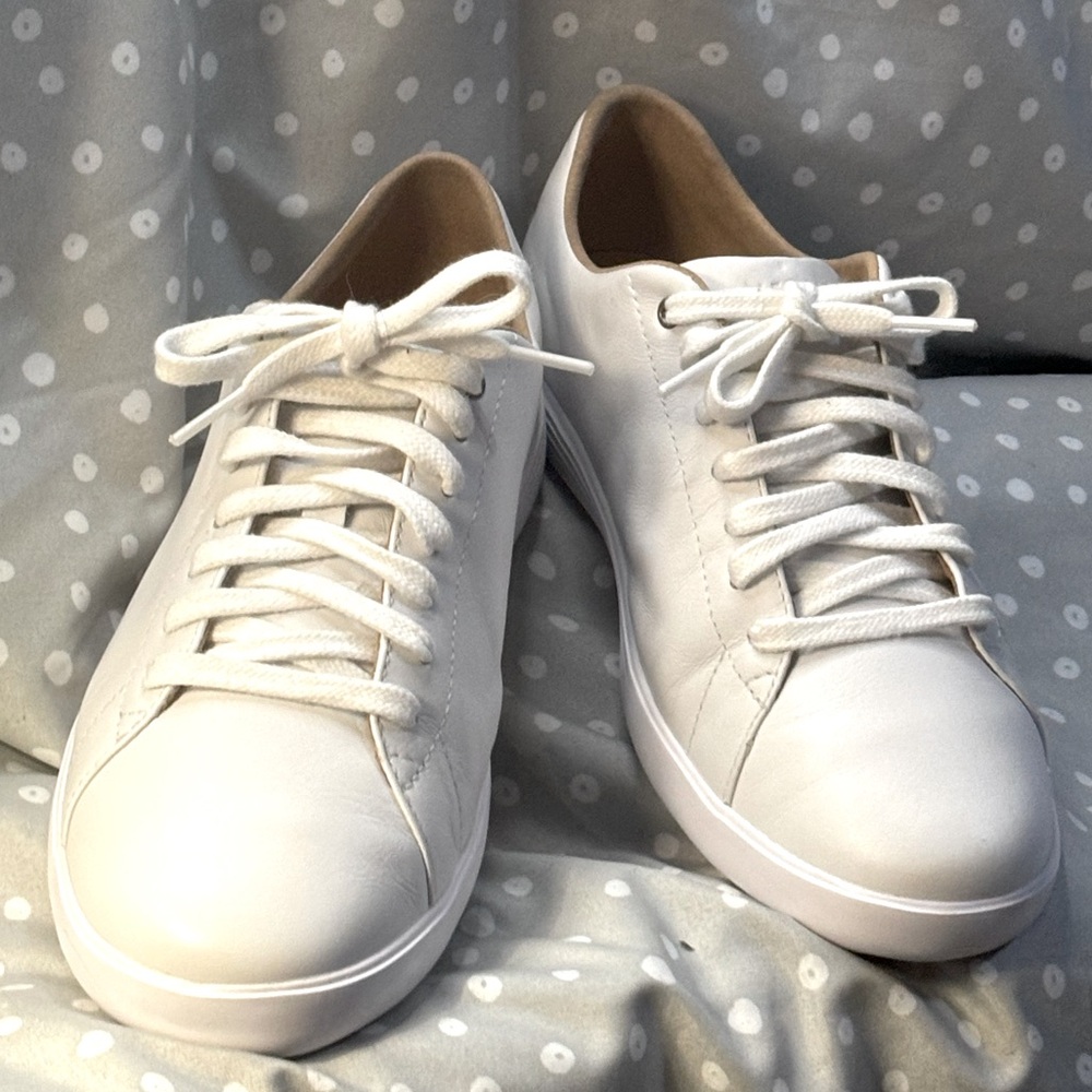 Cole Hahn Leather Gramd Court Sneakers